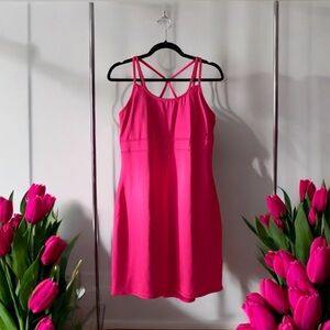 Gaiam Fuchsia Athletic Dress with Built-in Bra